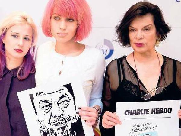 Free Ai Weiwei. Die Sängerinnen von Pussy Riot und Bianca Jagger engagieren sich für Cinema for Peace. 