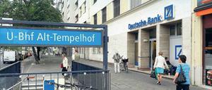 An der Endstation. Die Deutsche Bank schließt ihre Filiale am Tempelhofer Damm. 