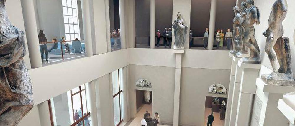 Helle Freude an der Kunst. So könnte der Skulpturensaal im Humboldt-Forum aussehen (Planungsstand 2015). 