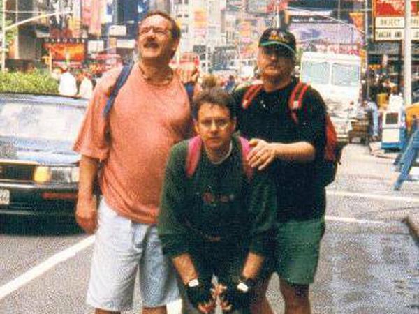 Gemeinsames Highlight: Die Reise nach New York vor 20 Jahren – mit Rollschuhen am Times Square.