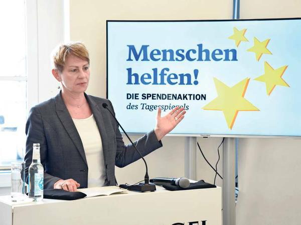 Nicht wegzudenken aus Berlin ist die Tagesspiegel-Spendenaktion "Menschen helfen", findet Sozialsenatorin Elke Breitenbach (Linke).