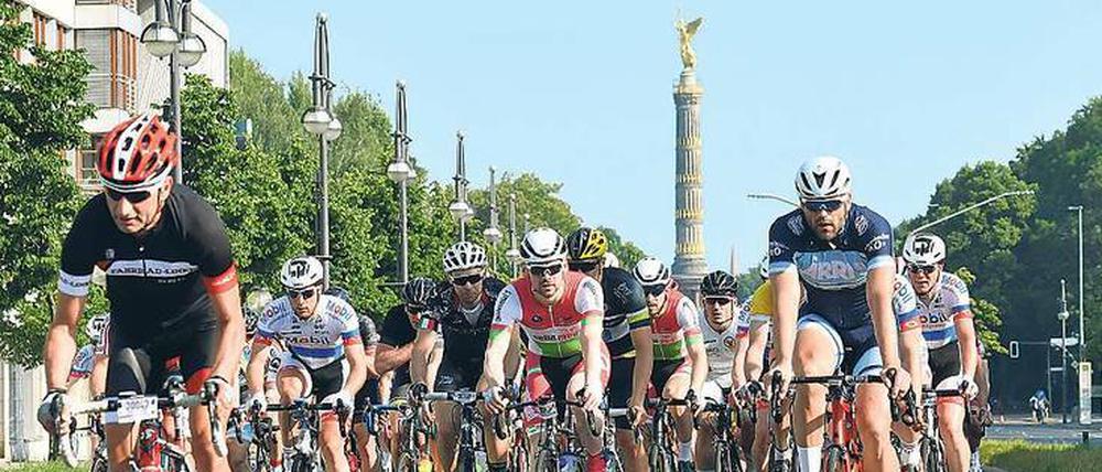 15.000 Radfahrer waren am Sonntag beim Velothon dabei.