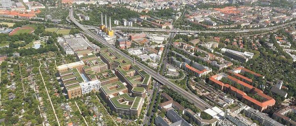 Neues Quartier. Auf dem Gelände der ehemaligen Zigarettenfabrik in Schmargendorf sollen tausende neue Arbeitsplätze entstehen. 