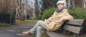 Dieter Puhl genießt im Park bei der Stadtmission in seinen Mittagspausen eine Ruhe, die er am Bahnhof Zoo nicht hatte.