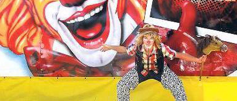 Vom Popcornschieber zur Lachnummer. Andreas Schaible hat in einem australischen Zirkus als Clown 61 Auftritte hingelegt. 