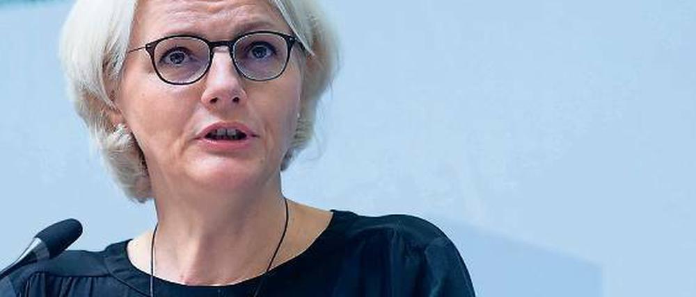 Regine Günther, 55, ist seit Dezember 2016 Verkehrssenatorin in Berlin. Sie ist parteilos, das Amt bekleidet sie für die Grünen.