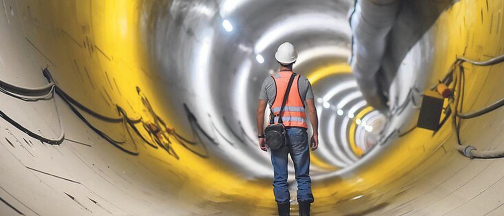 Tunnelblick. Die Bauindustrie hat den Bau der neuen U5 gestemmt. Nun hoffen die Firmen auf eine Verlängerung der U7 und U9.