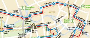 Hier geht's lang. Die Strecke des 37. Berlin-Marathon im Detail.
