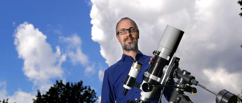 Gemeinsam mit anderen Hobbyastronomen hat Stefan Gotthold die „Lange Nacht der Astronomie“ ins Leben gerufen.  