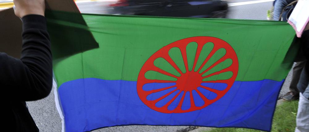 Die Flagge der Roma.