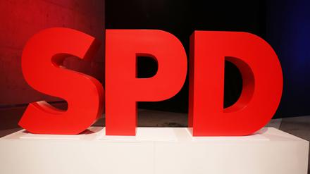 Berlin, Deutschland, 08.12.2023: SPD-Bundesparteitag: SPD-Logo *** Berlin, Germany, 08 12 2023 SPD Federal Party Conference SPD Logo Copyright: xdtsxNachrichtenagenturx dts_27931