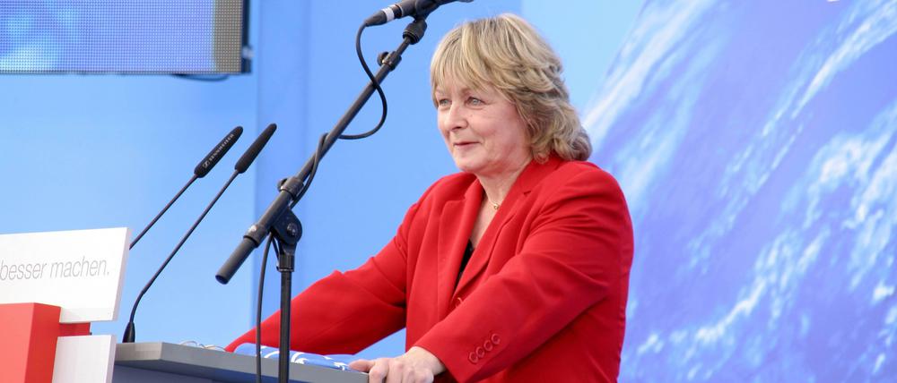Wahlkampfauftritt. Seit fast 30 Jahren macht Sylvia-Yvonne Kaufmann Europapolitik, hier auf einer SPD-Wahlveranstaltung 2014.