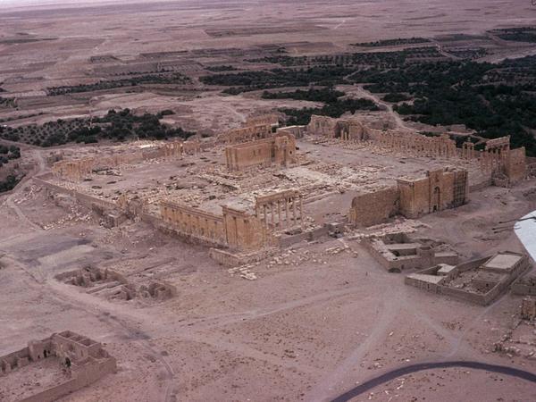 In der Oase von Palmyra: Der Tempel des Gottes Baal, bevor er vom sogenannten Islamischen Staat gesprengt wurde.
