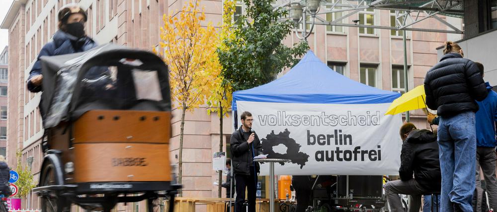 Die Initiative „Berlin autofrei“ fordert eine weitgehend autofreie Innenstadt.