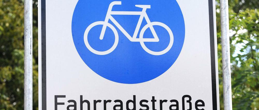 Verkehrsschild "Fahrradstraße".