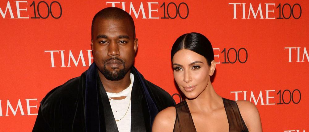 Kanye West und seine Frau Kim Kardashian.