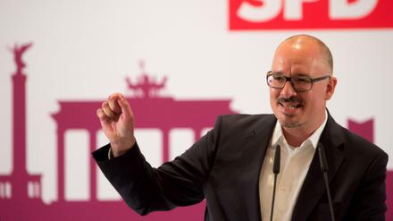 Der SPD-Landesvorsitzende von Berlin, Jan Stöß (hier auf dem Landesparteitag vor knapp zwei Wochen), kandidiert 2016 rund um den Alex fürs Abgeordnetenhaus.