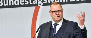 Landesvorsitzender der CDU, Michael Stübgen, spricht auf der Landesvertreterversammlung der CDU Brandenburg. 