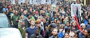 Szenen vom 1. Mai 2014 in Berlin. Dieses Jahr hoffen die Veranstalter auf bis zu 30.000 Menschen.