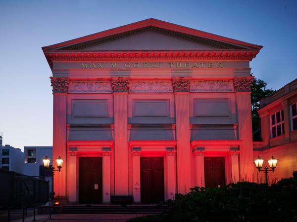 Die Kulturbranche ist schwer bedroht: Das Maxim Gorki Theater bei der "Night of Light"