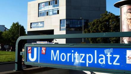 U-Bahnhof Moritzplatz mit entsprechendem Schild.