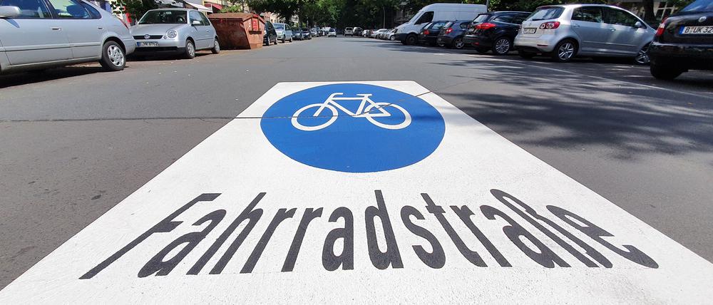 Die Körtestraße ist jetzt Fahrradstraße.