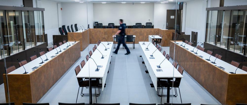 Der neue Sicherheitssaal im Landgericht Berlin