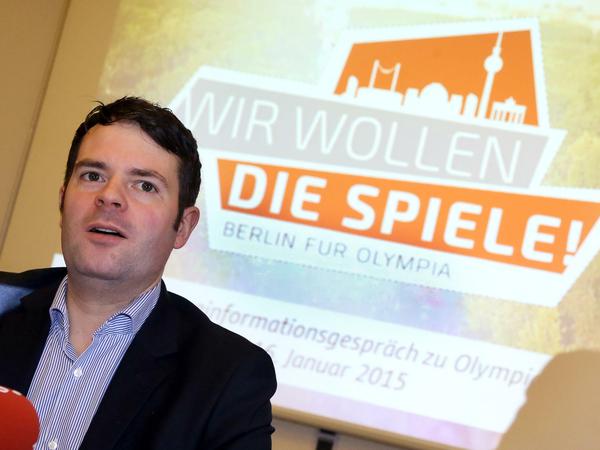 Erstes Großthema Olympia-Bewerbung. Bei diesem Termin Mitte Januar war Staatssekretär Björn Böhning (SPD) noch optimistisch.