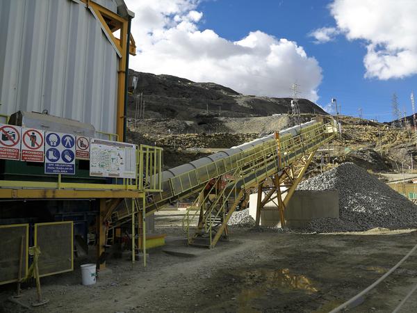 Die Mine "San Rafael" in Peru kooperiert mit Minespider.
