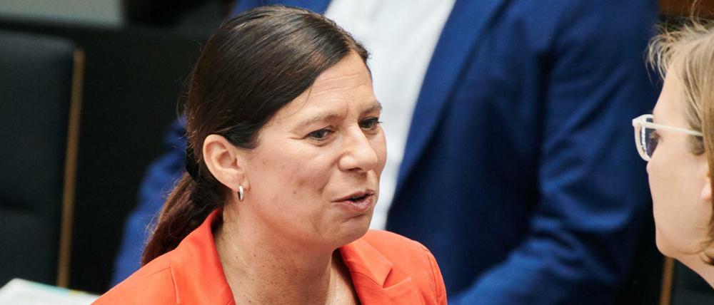 Bildungssenatorin Sandra Scheeres (SPD) stellte sich der Aktuellen Stunde in der Plenarsitzung des Berliner Abgeordnetenhauses.