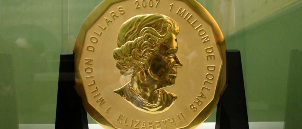 Die 100 Kilogramm schwere Goldmünze «Big Maple Leaf» wurde im März 2017 auf dem Bode-Museum gestohlen. 