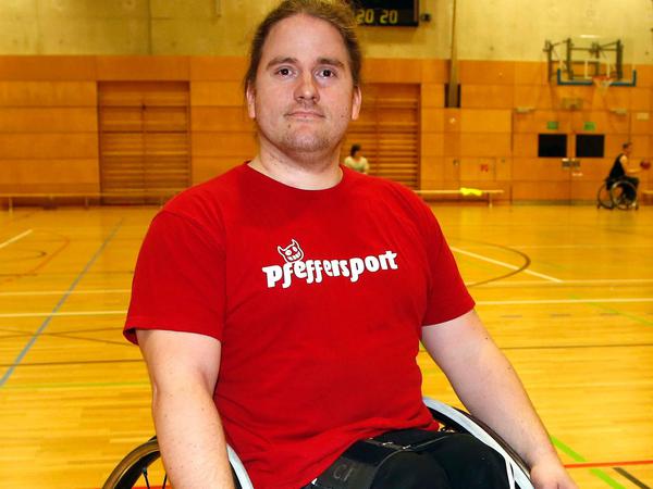 "Die Hälfte der Jugend kommt nicht mehr zum Training", sagt Christoph Pisarz, Leiter der Rollstuhl-Sportabteilung des SV Pfefferwerk.