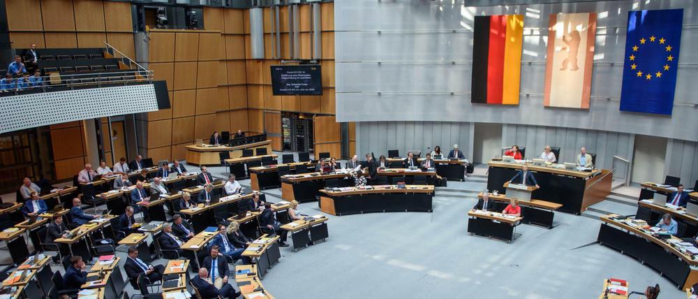 Sitzung des Berliner Abgeordnetenhauses. 