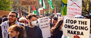 Mehrere hundert Demonstranten zogen am Wochenende durch Berlin.