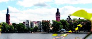 Da ist das Ziel: Die hübsche Altstadt von Köpenick. Doch zuerst geht es zum Treptower Park. 