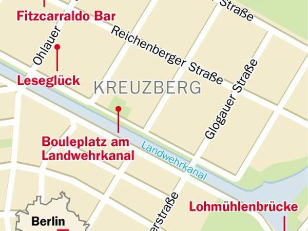 Kiezspaziergang durch Kreuzberg (anklicken zum Vergrößern).