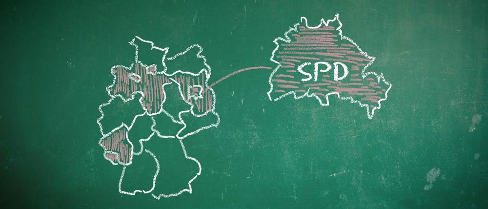 Alles rot: Bildungspolitik in Berlin wird von der SPD gemacht.