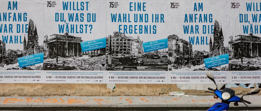 Die Plakate sind zwar im städtischen Raum zu sehen, die Veranstaltungen wurden aber ins Digitale verlagert.