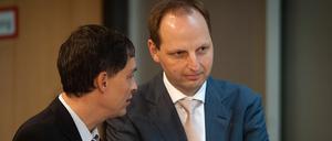 Erbfolge. Thomas Heilmann übernahm nach der Schrottimmobilienaffäre das Amt des Justiz- und Verbraucherschutzsenators von Michael Braun (links).