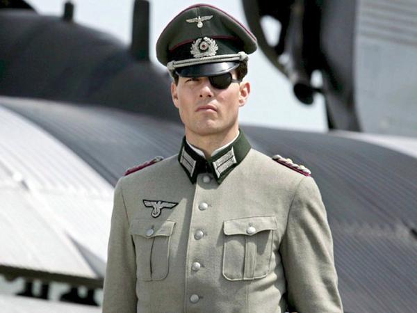 Tom Cruise als Claus Schenk Graf von Stauffenberg 2007 bei Dreharbeiten zum Film "Operation Walküre". 