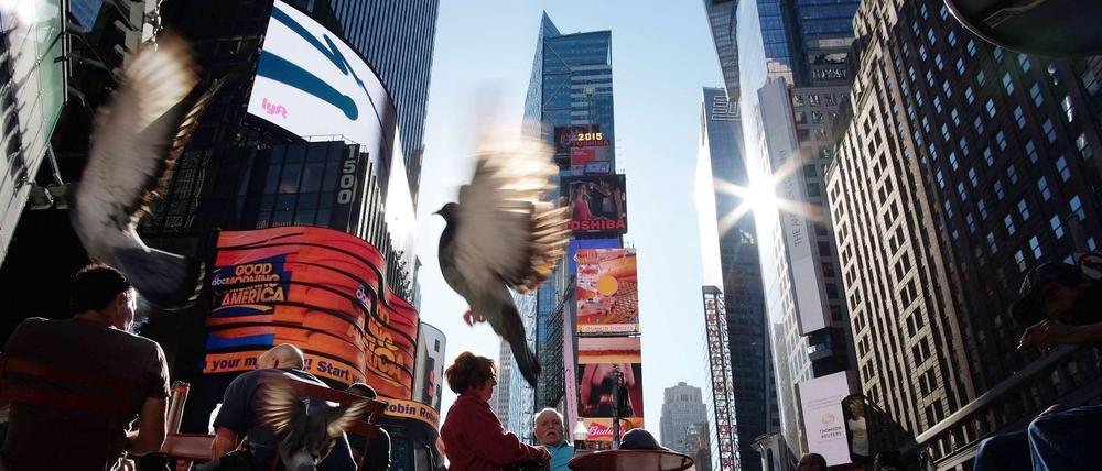 Auch der Times Square in New York lockte die Kreuzberger Schüler.