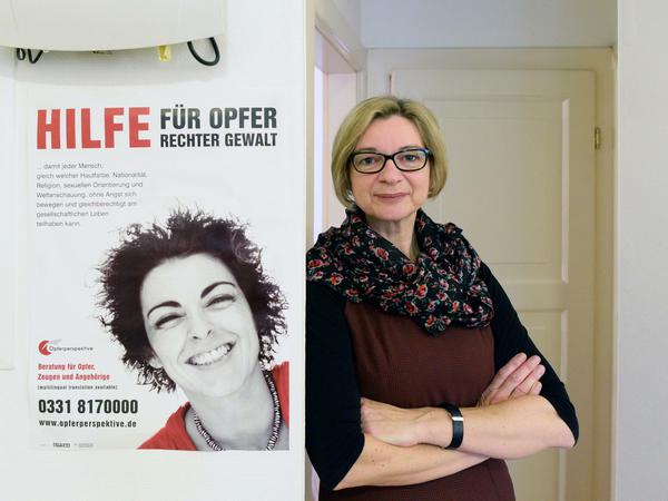Psychologin Rosemarie Priet, Leiterin einer Traumaambulanz in Potsdam. In Brandenburg nehmen Zeugen von Gerichtsprozessen immer häufiger die Unterstützung von Opferschutzverbänden in Anspruch.