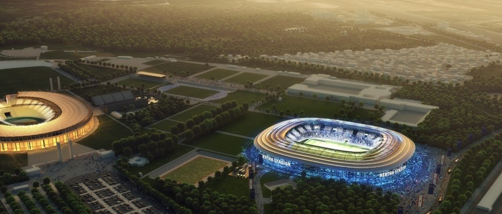 So stellt sich Hertha BSC das neue Stadion auf dem Olympiagelände vor.