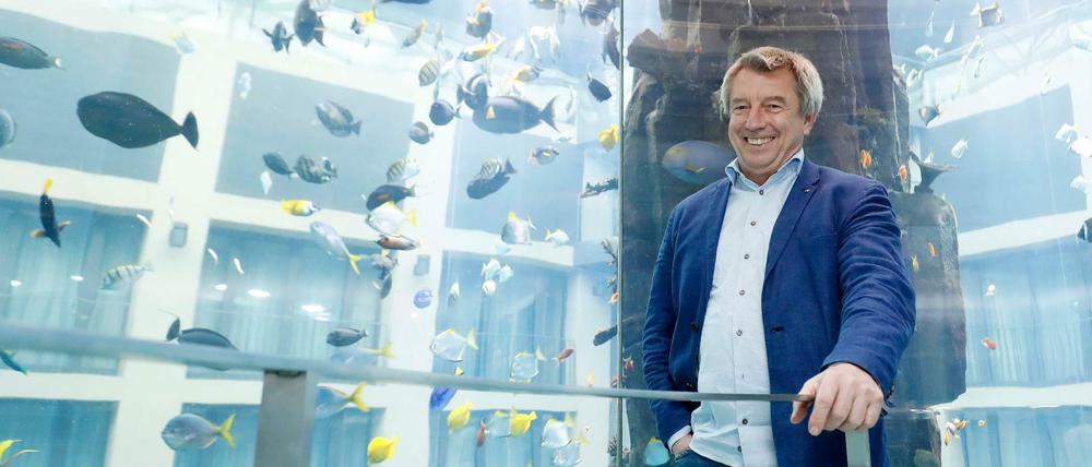 Ingenieur und Artenschützer. Uwe Abraham plant viele technische Baustellen in Berlin und betreibt den Aquadom in Mitte.