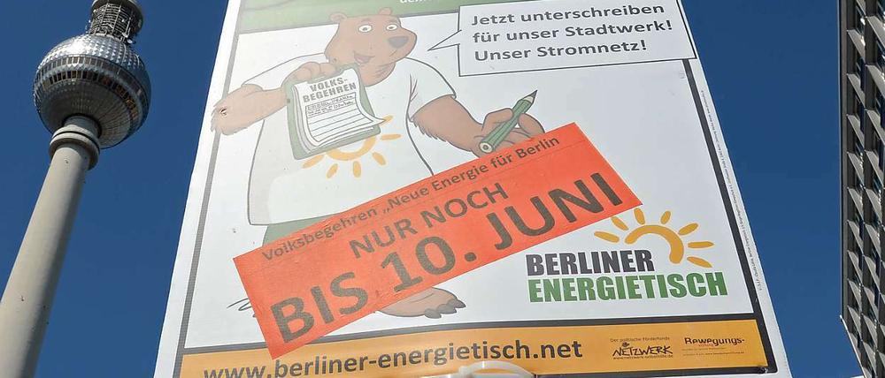 Der Berliner Energietisch verspricht sich viel davon, die Volksabstimmung auf den Tag der Bundestagswahl zu setzen.