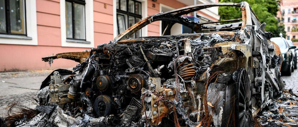 Immer wieder brennen Fahrzeuge in Berlin, so auch im Bergmannkiez Ende Juli.