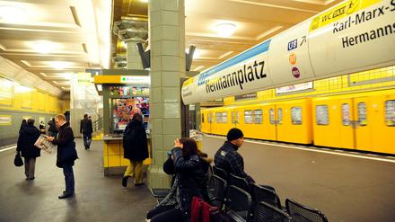 Knotenpunkt. Der U-Bahnhof Hermannplatz gehört zu den gefährlichsten Berliner Stationen.