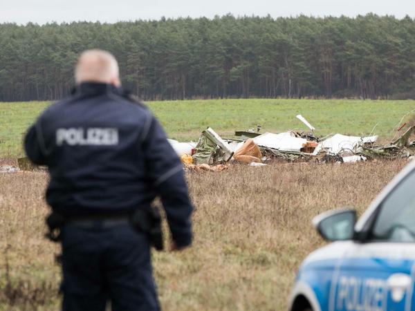 Das Flugzeug stürzte nahe der Gemeinde Oberbarnim ab.