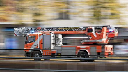 Ein Leiterwagen der Berliner Feuerwehr.