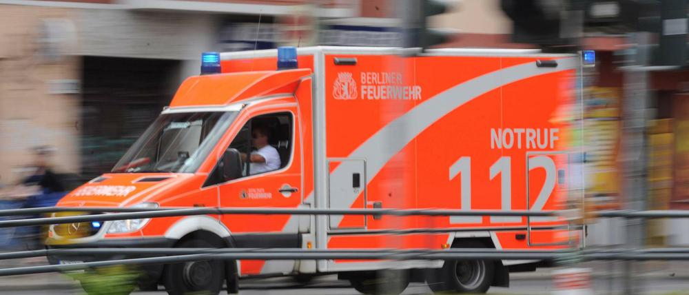 Rettungswagen der Berliner Feuerwehr.